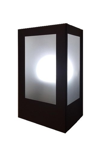 Arandela enerlux marrom retangular 1xe27