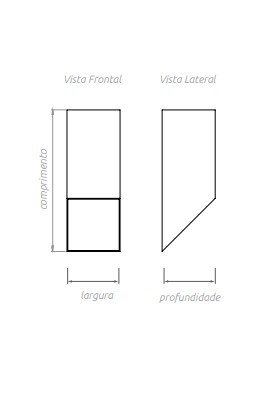 Arandela incolustre vertical 1xgu10 aluminio branca