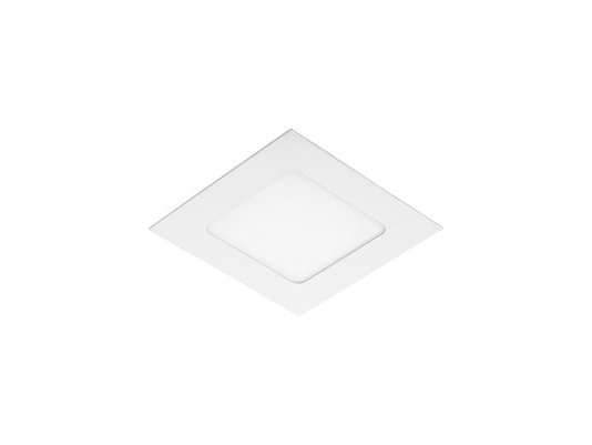Embutido led 6w taschibra aluminio quadrado 3000k