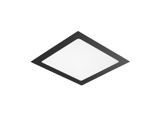 Embutido led preto 18w quadrado 4000k taschibra 1260lm