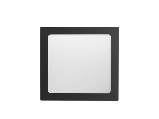 Embutido led preto 24w quadrado 4000k taschibra 1680lm