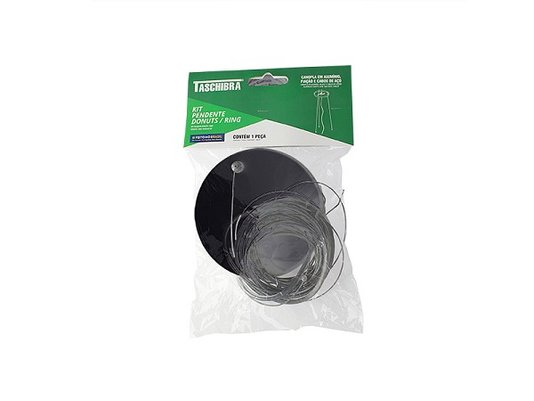 Kit pendente donuts preto fosco taschibra
