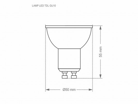Lampada led dicroica taschibra 4,9w 4000k neutra