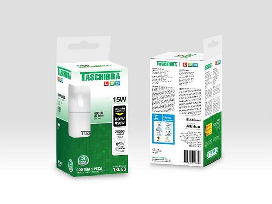 Lampada led 15w 4000k neutra taschibra