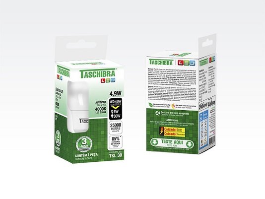 Lampada led 4,9w 4000k neutra taschibra