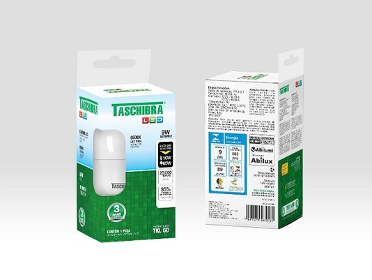 Lampada led 9w 6500k branca taschibra