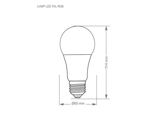 Lampada led rgb 9w com controle taschibra