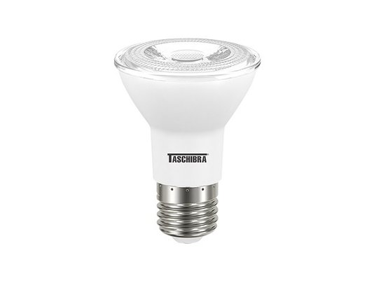 Lampada led par20 taschibra 7w 2700k amarela