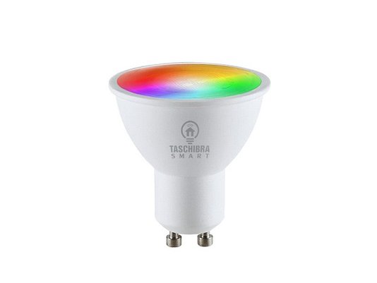 Smart lampada led dicroica mr16 4,8w rgb taschibra