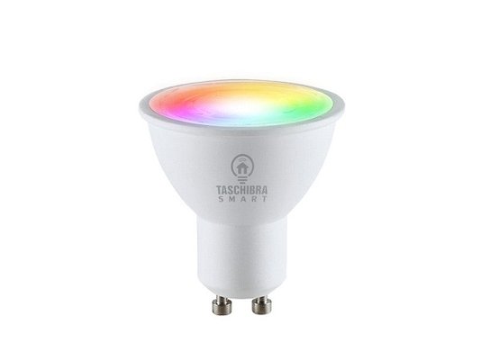 Smart lampada led dicroica mr16 4,8w rgb taschibra