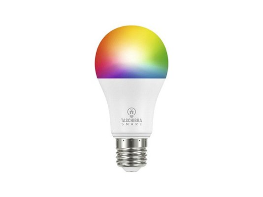 Smart lampada led wifi a60 10w rgb taschibra