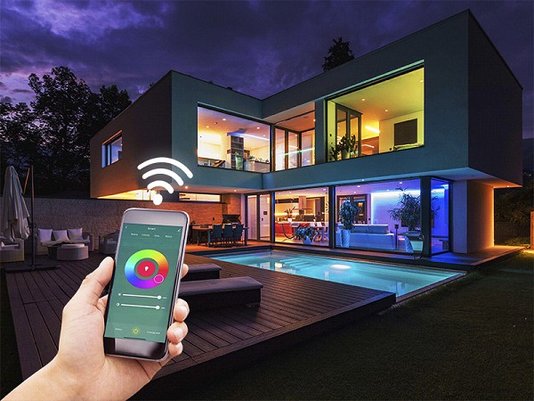 Smart lampada led wifi a60 10w rgb taschibra