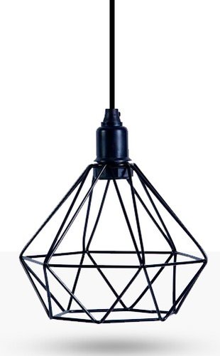 Pendente enerlux aramado diamante preto 1xe27
