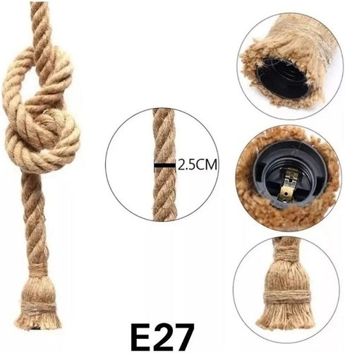 Pendente corda 2mt 1xe27