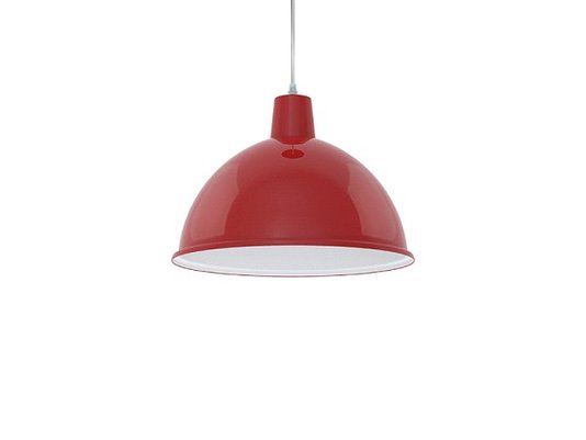 Pendente taschibra td821 38cm vermelho 1xe27