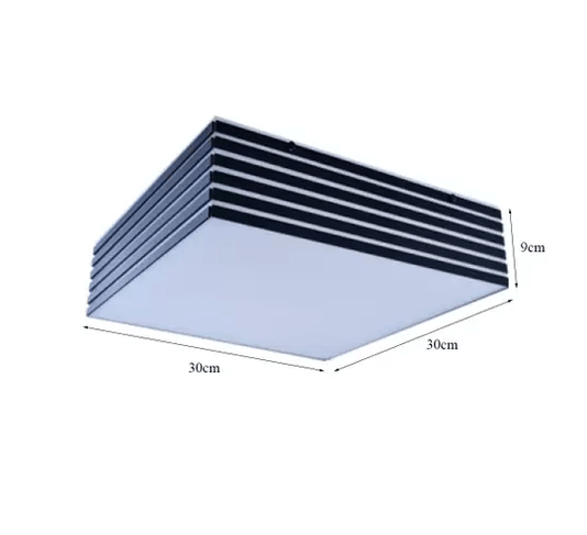 Plafon illumine 30x30cm selina 3xe27 preto