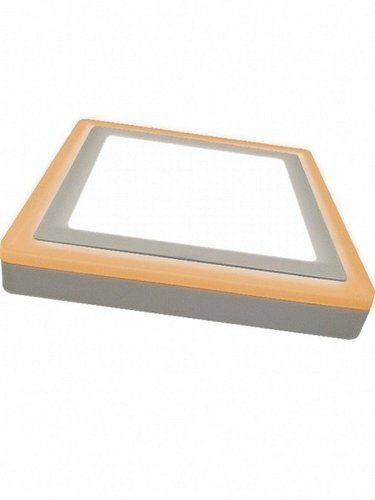 Plafon led dual color quadrado branco 18w taschibra