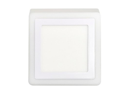Plafon led dual color quadrado branco 18w taschibra