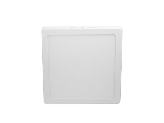 Plafon led 12w taschibra aluminio quadrado 3000k 720lm
