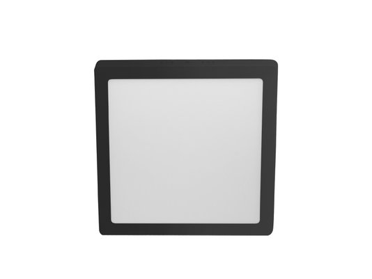 Plafon led preto 18w taschibra aluminio quad 6500k