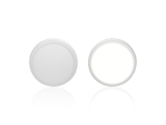 Plafon led 24w taschibra aluminio redondo 6500k 1680lm