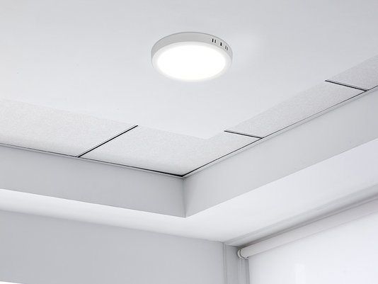 Plafon led 24w taschibra aluminio redondo 6500k 1680lm