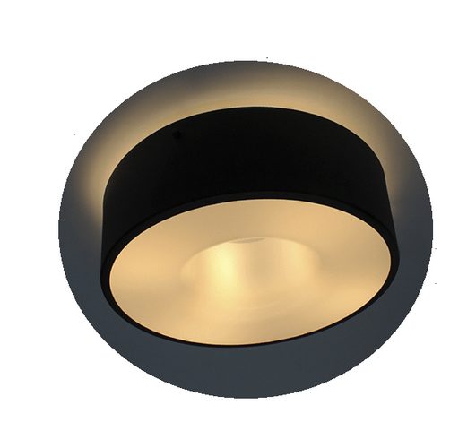 Plafon taschibra donuts 38cm 4xe27 preto