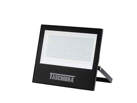 Refletor led preto 100w 3000k amarela taschibra