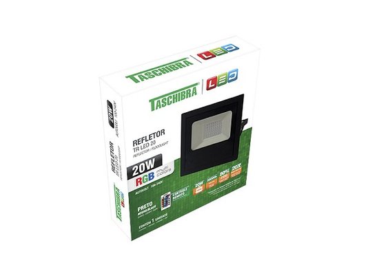 Refletor led rgb 20w taschibra