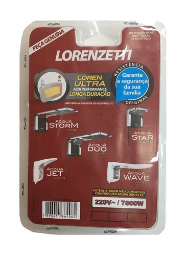 Resistencia acqua storm 7800w 220v lorenzetti