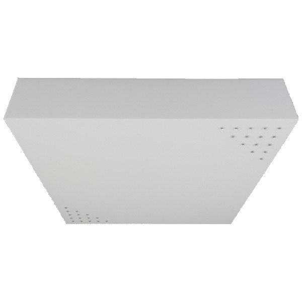 Plafon illumine 20x20cm calista strass 2xe27 branco