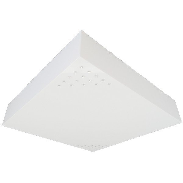 Plafon illumine 20x20cm calista strass 2xe27 branco