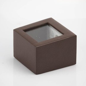 Arandela blumenau frankfurt 2 fachos pequena marrom