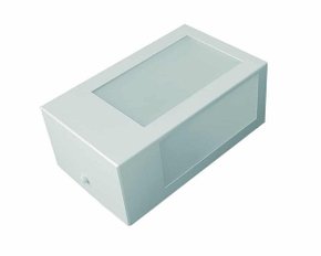 Arandela enerlux branca retangular 1xe27