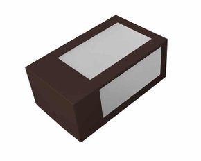 Arandela enerlux marrom retangular 1xe27