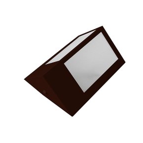 Arandela enerlux triangulo grande 1xe27 marrom