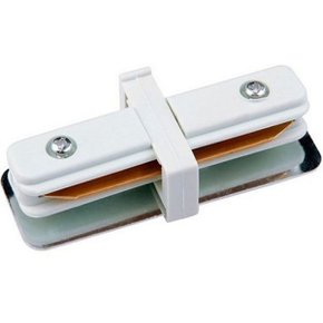 Conexao reta para trilho eletrificado branco