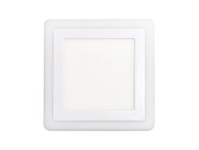 Embutido led dual color quadrado branco 18w taschibra