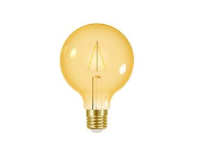 Lampada retro led globo g95 2200k ambar taschibra