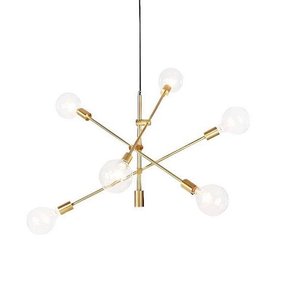 Pendente mbled atomus dourado 6xe27