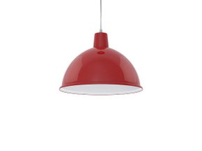 Pendente taschibra td821 38cm vermelho 1xe27