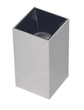 Plafon bronzearte tubo quadrado 1xgu10 branco