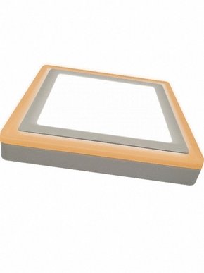 Plafon led dual color quadrado branco 18w taschibra