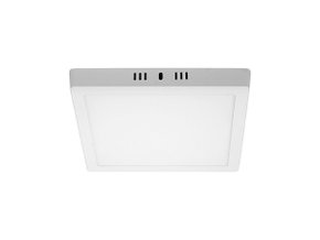 Plafon led 12w taschibra aluminio quadrado 6500k 720lm