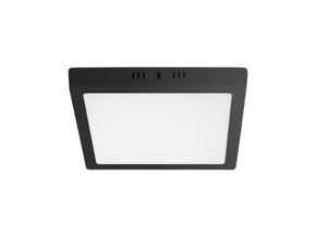 Plafon led preto 18w taschibra aluminio quad 6500k