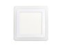 Embutido led dual color quadrado branco 18w taschibra