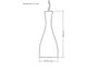 Pendente taschibra td1003 preto fosco 1xe27