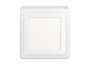 Plafon led dual color quadrado branco 18w taschibra